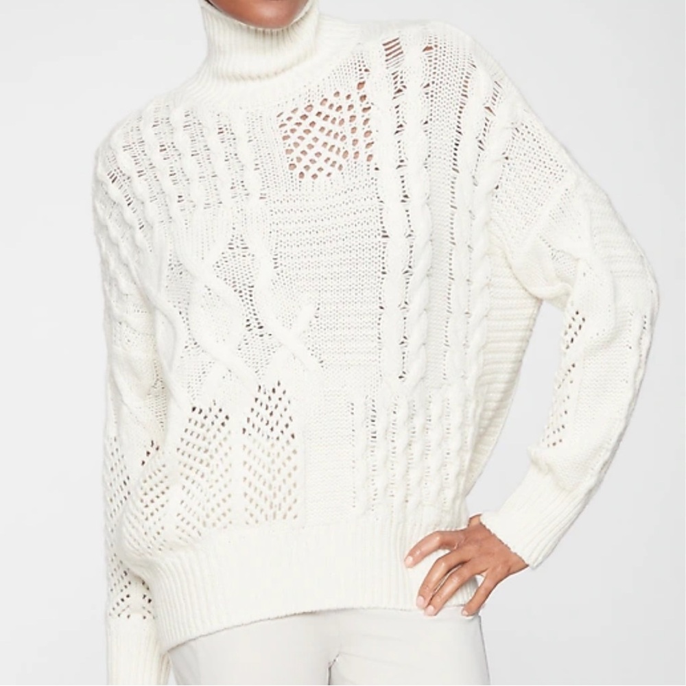 Athleta Bedford Cableknit Sweater